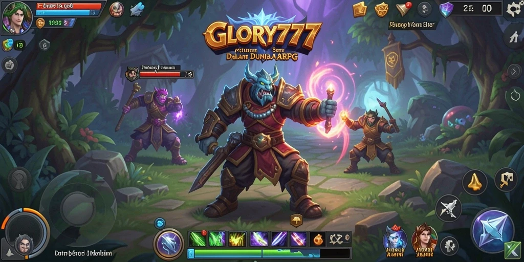 Tampilan gameplay seru dalam GLORY777 ARPG.