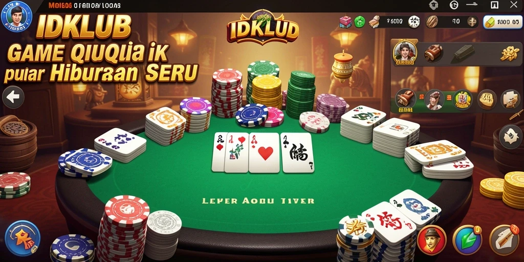 Tampilan utama gameplay seru di IDKLUB QiuQiu.