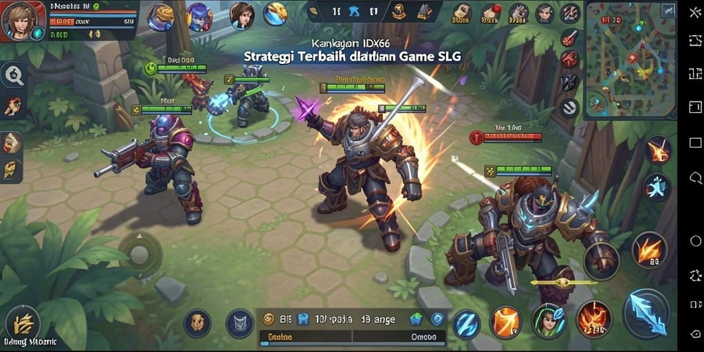 Screenshot gameplay menunjukkan aksi strategis dalam IDX66.