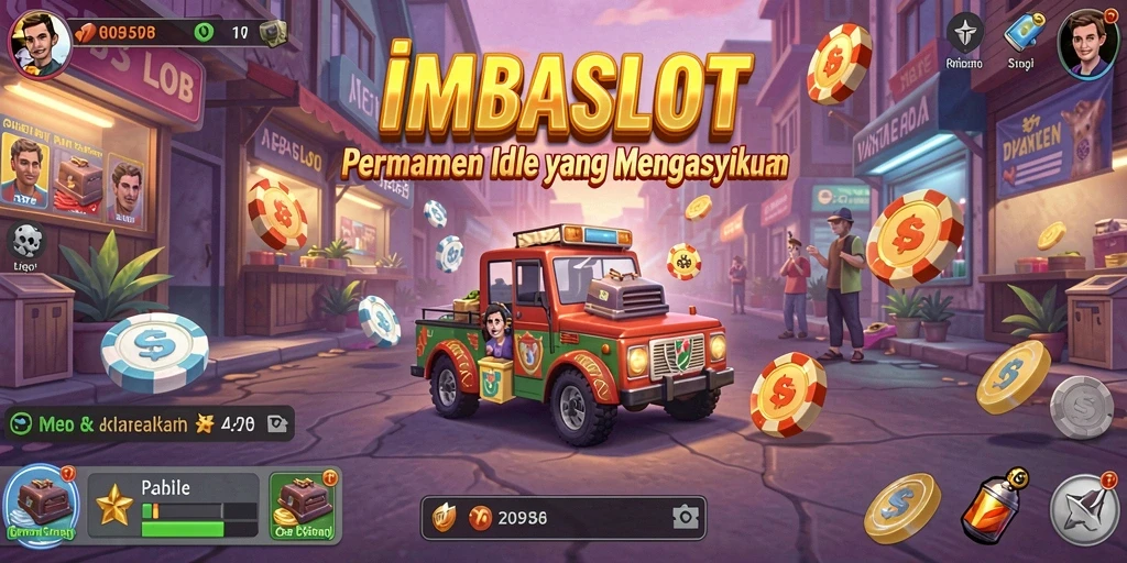 Tampilan gameplay menarik IMBASLOT dengan berbagai karakter dan level.