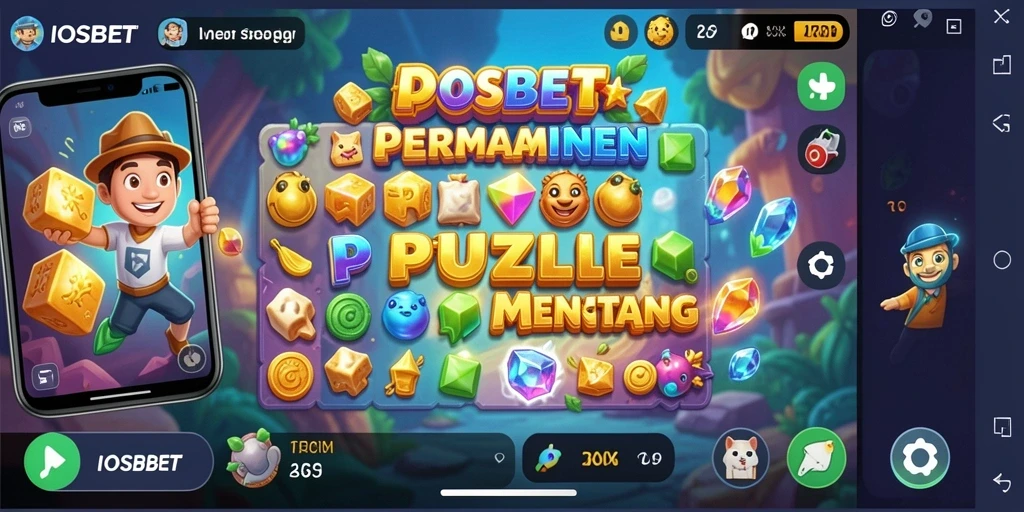 Tampilan gameplay IOSBET yang menantang dan penuh warna.