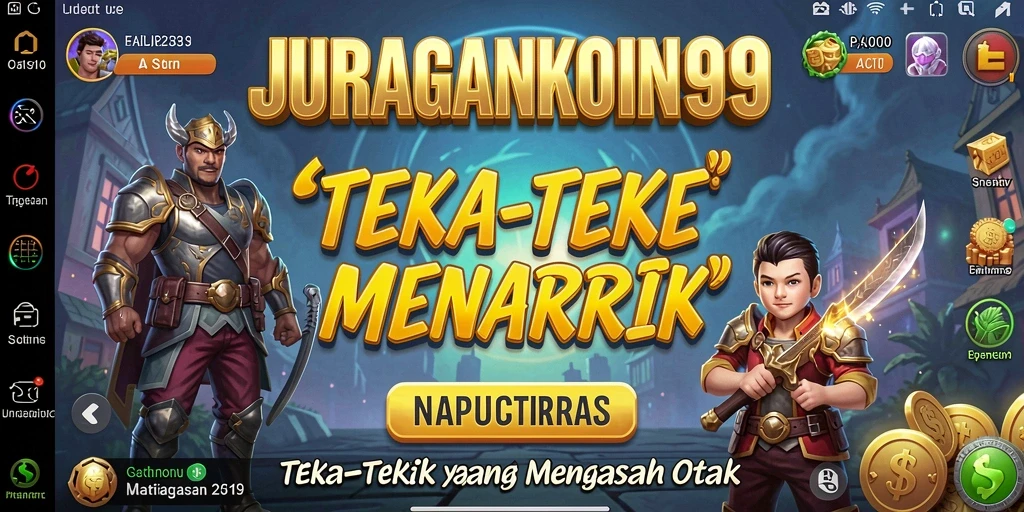 Screenshot utama JURAGANKOIN99 menampilkan gameplay Puzzle yang menantang.