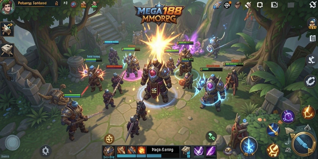 Gameplay seru di MEGA188 menampilkan pertarungan dan eksplorasi dunia fantastis.
