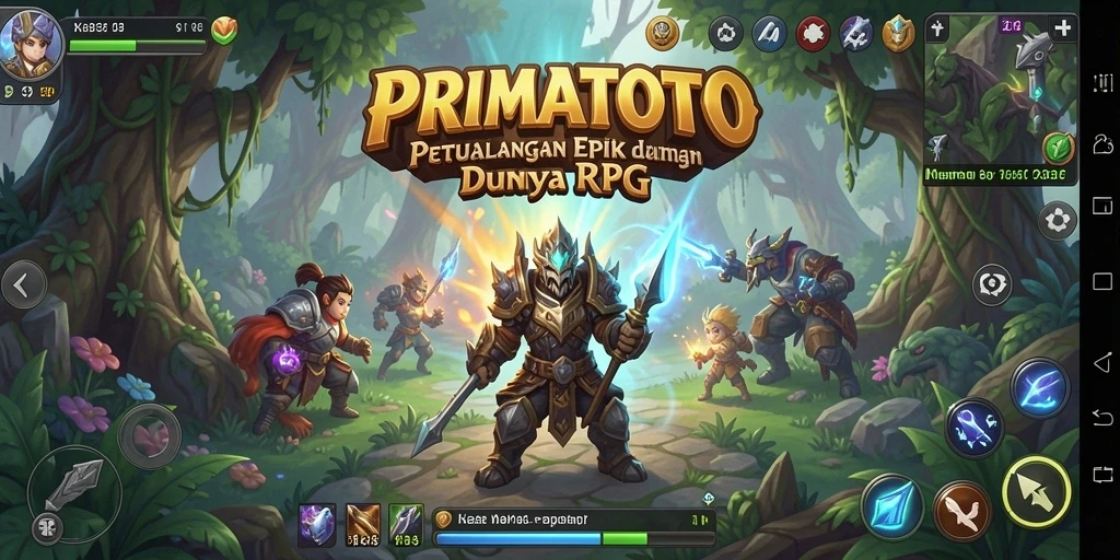 Gameplay menarik PRIMATOTO dengan pertarungan seru dan eksplorasi dunia.