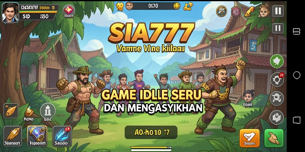 Tampilan gameplay SIA777 yang menarik dengan karakter dan upgrade yang beragam.
