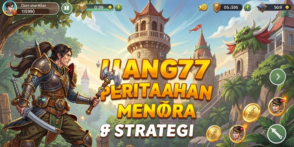 Gameplay UANG77 menampilkan aksi menara pertahanan yang mendebarkan.