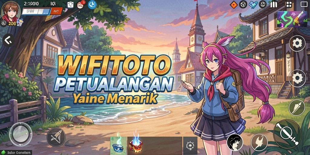 Screenshot gameplay WIFITOTO menampilkan karakter anime dalam pertempuran menarik.